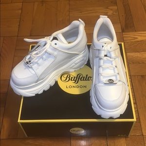 buffalo london classic low leather white